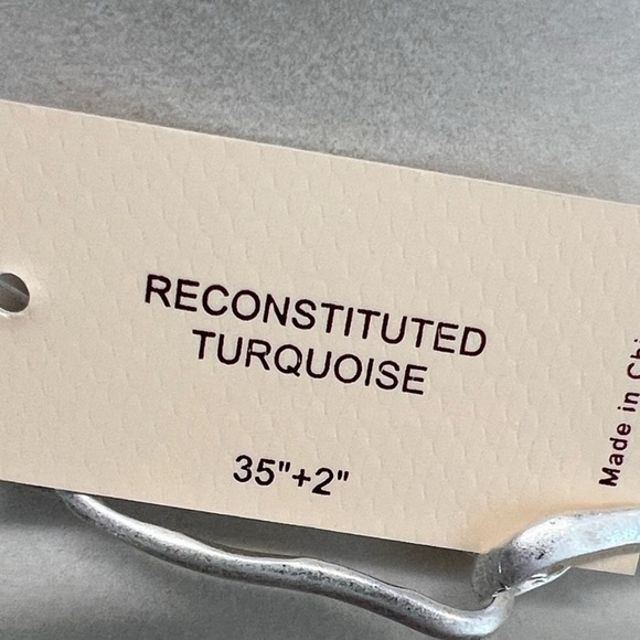 NWT ⚜️🩵⚜️ Camila Coelho Gorgeous Reconstituted Turquoise Necklace - Picture 4 of 4